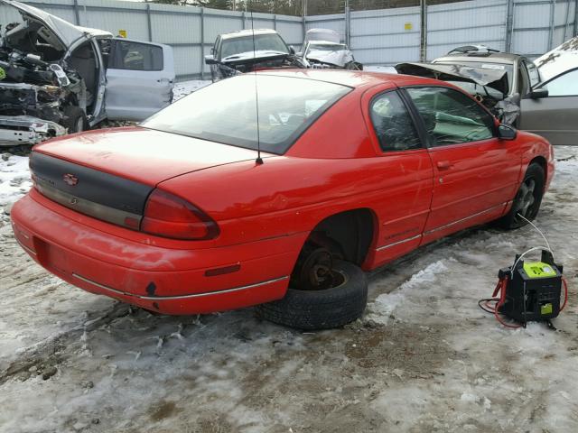 2G1WX12X9S9206747 - 1995 CHEVROLET MONTE CARL RED photo 4