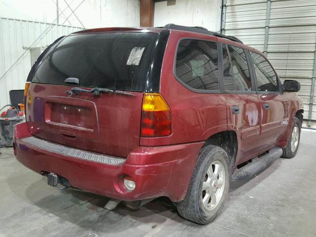 1GKDS13S142250618 - 2004 GMC ENVOY RED photo 4