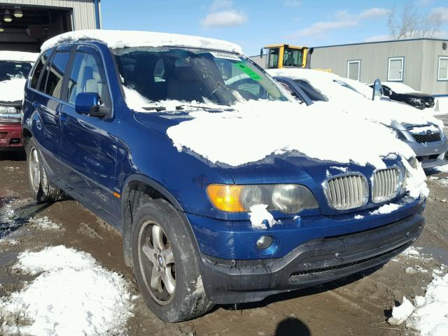 5UXFB33573LH49590 - 2003 BMW X5 4.4I BLUE photo 1