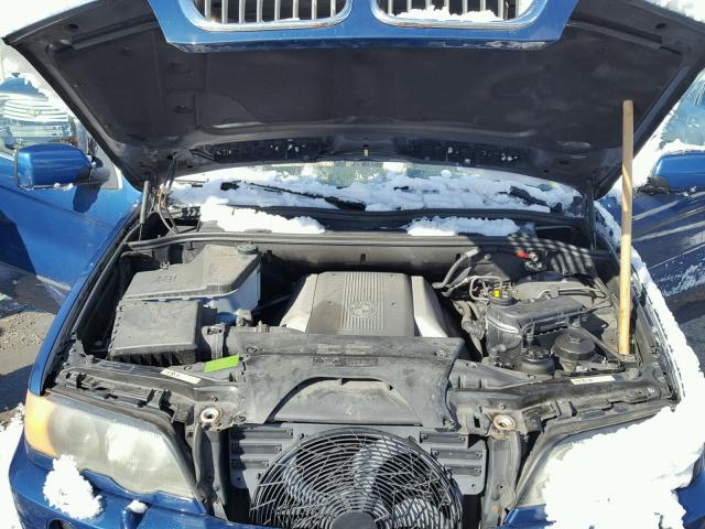 5UXFB33573LH49590 - 2003 BMW X5 4.4I BLUE photo 7