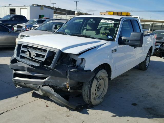 1FTRX12W58KE99257 - 2008 FORD F150 WHITE photo 2