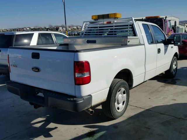 1FTRX12W58KE99257 - 2008 FORD F150 WHITE photo 4