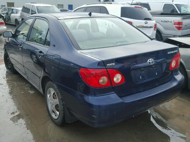 2T1BR32EX7C731852 - 2007 TOYOTA COROLLA CE BLUE photo 3