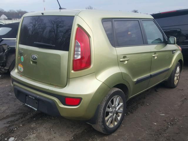 KNDJT2A56D7574374 - 2013 KIA SOUL GREEN photo 4