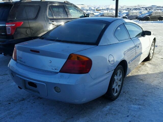 4C3AG52H41E119483 - 2001 CHRYSLER SEBRING LX SILVER photo 4