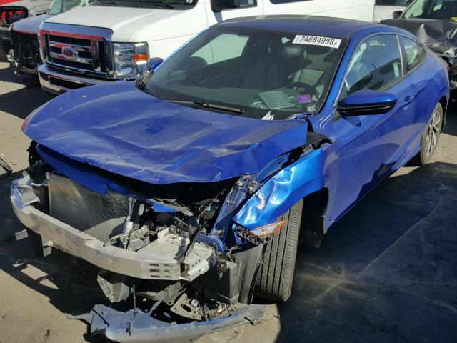 2HGFC4B09GH306966 - 2016 HONDA CIVIC LX BLUE photo 2