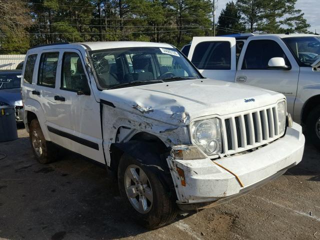 1C4PJLAK0CW148924 - 2012 JEEP LIBERTY SP WHITE photo 1