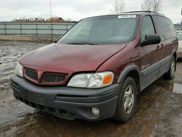 1GMDX03E22D168346 - 2002 PONTIAC MONTANA MAROON photo 2