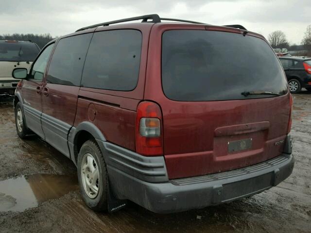 1GMDX03E22D168346 - 2002 PONTIAC MONTANA MAROON photo 3