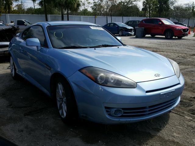 KMHHN66F57U252795 - 2007 HYUNDAI TIBURON GT BLUE photo 1