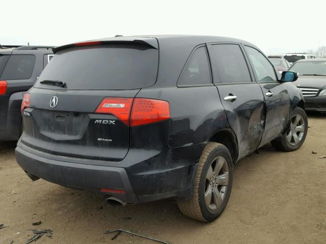 2HNYD28597H518658 - 2007 ACURA MDX SPORT BLACK photo 4