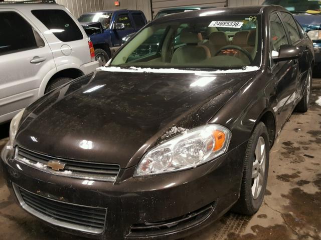 2G1WB58K181373936 - 2008 CHEVROLET IMPALA LS BLACK photo 2