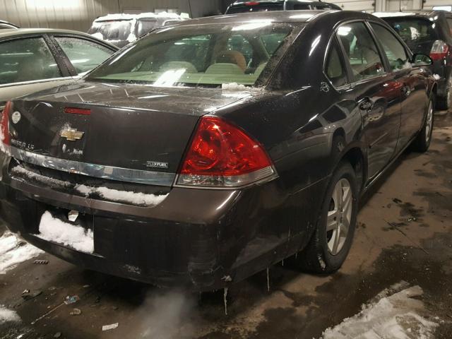 2G1WB58K181373936 - 2008 CHEVROLET IMPALA LS BLACK photo 4