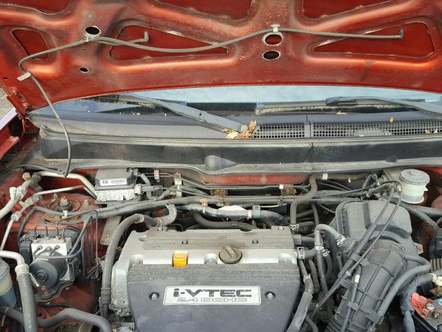 5J6YH286X4L010341 - 2004 HONDA ELEMENT EX ORANGE photo 7