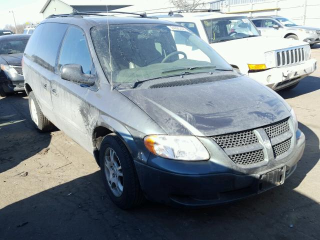 1D4GP25303B195828 - 2003 DODGE CARAVAN SE GREEN photo 1