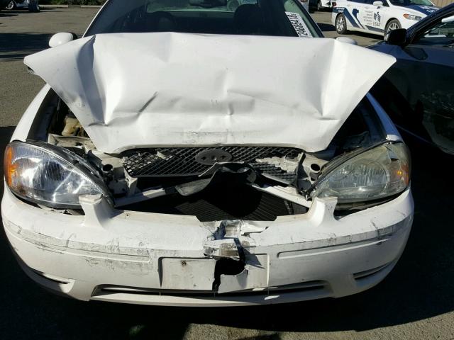 1FAHP56S05A204745 - 2005 FORD TAURUS SEL WHITE photo 7