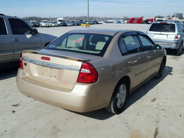 1G1ZT52885F250565 - 2005 CHEVROLET MALIBU LS GOLD photo 4
