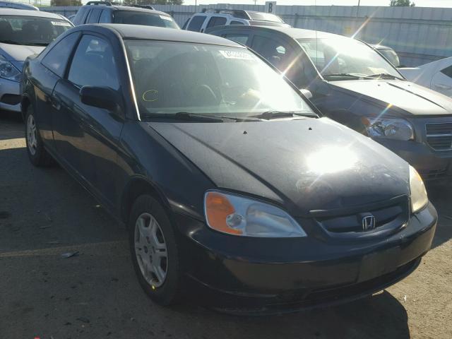 1HGEM22502L109463 - 2002 HONDA CIVIC LX BLACK photo 1