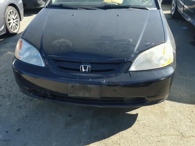 1HGEM22502L109463 - 2002 HONDA CIVIC LX BLACK photo 9