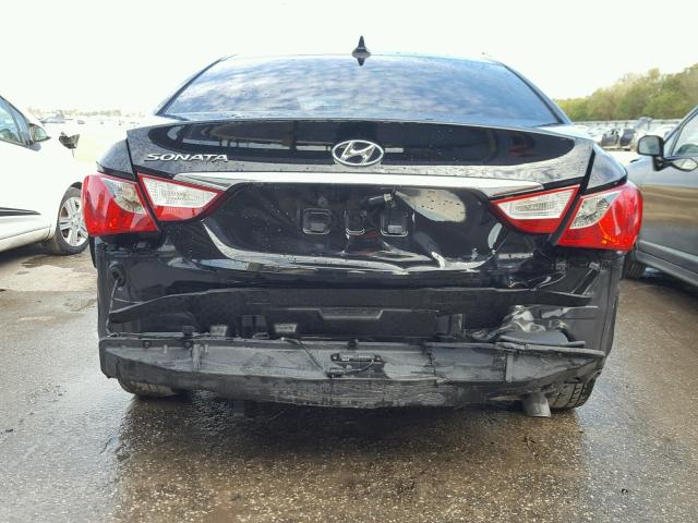 5NPEC4ACXBH006472 - 2011 HYUNDAI SONATA SE BLACK photo 9