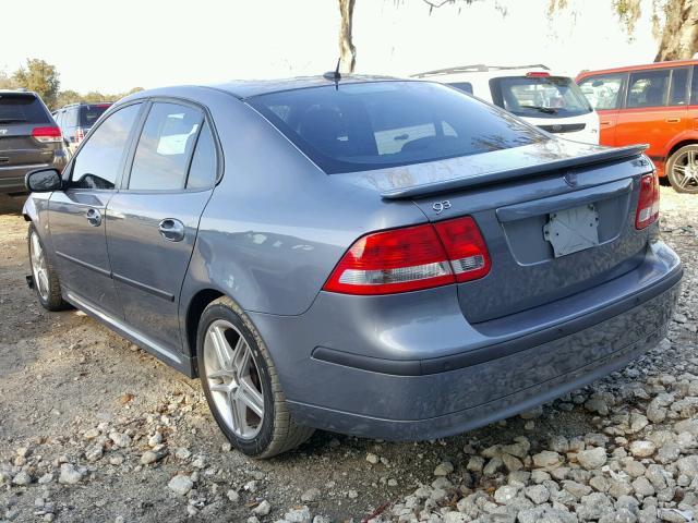 YS3FD49YX71141248 - 2007 SAAB 9-3 2.0T GRAY photo 3