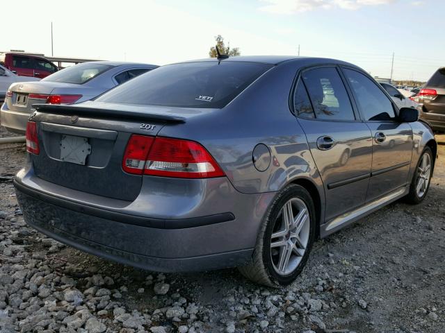 YS3FD49YX71141248 - 2007 SAAB 9-3 2.0T GRAY photo 4