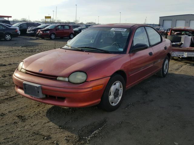 1P3ES47C5SD584852 - 1995 PLYMOUTH NEON HIGHL RED photo 2