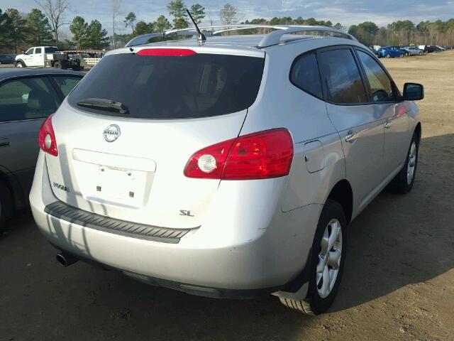 JN8AS5MT4AW003955 - 2010 NISSAN ROGUE S SILVER photo 4