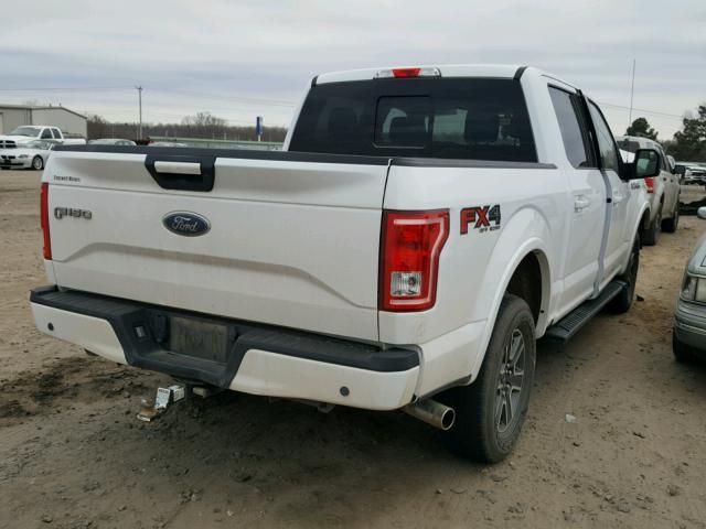 1FTEW1EF7HKC51654 - 2017 FORD F150 SUPER WHITE photo 4