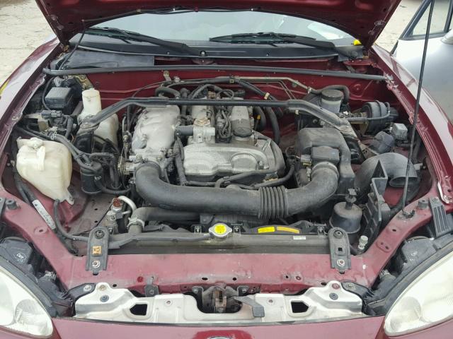 JM1NB353030302882 - 2003 MAZDA MX-5 MIATA BURGUNDY photo 7