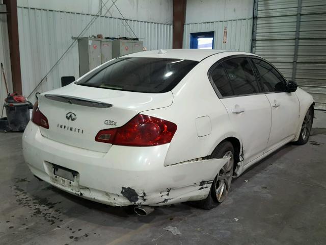 JNKBV61F98M277197 - 2008 INFINITI G35 WHITE photo 4