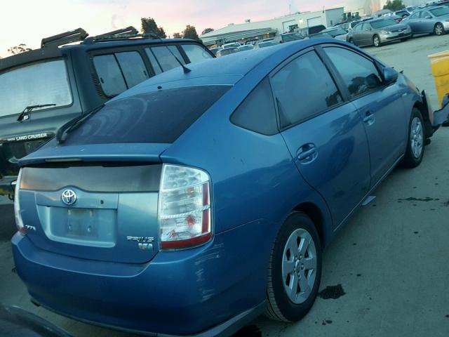 JTDKB20U587744939 - 2008 TOYOTA PRIUS BLUE photo 4