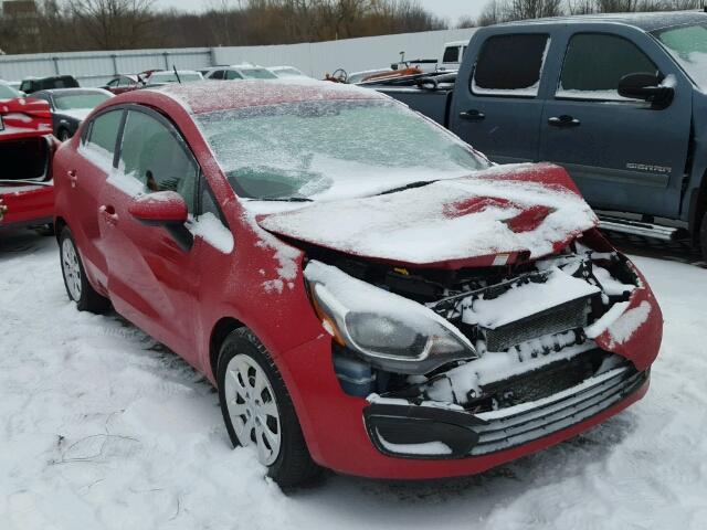 KNADM4A38D6291417 - 2013 KIA RIO LX RED photo 1