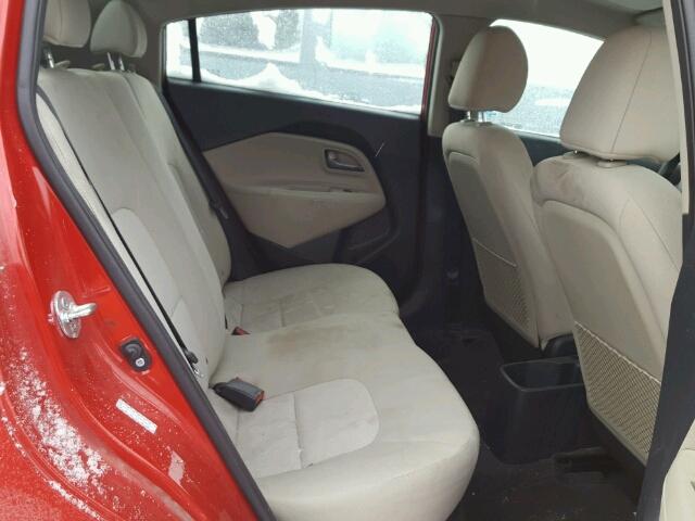 KNADM4A38D6291417 - 2013 KIA RIO LX Կարմիր լուսանկար 6