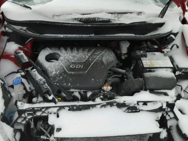 KNADM4A38D6291417 - 2013 KIA RIO LX Կարմիր լուսանկար 7