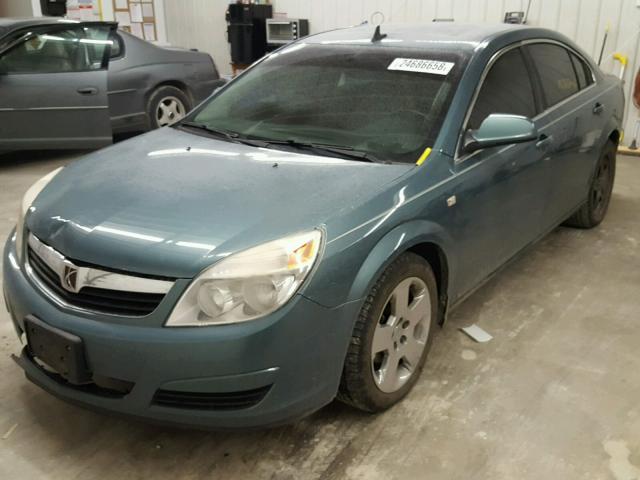 1G8ZS57B39F102824 - 2009 SATURN AURA XE TEAL photo 2