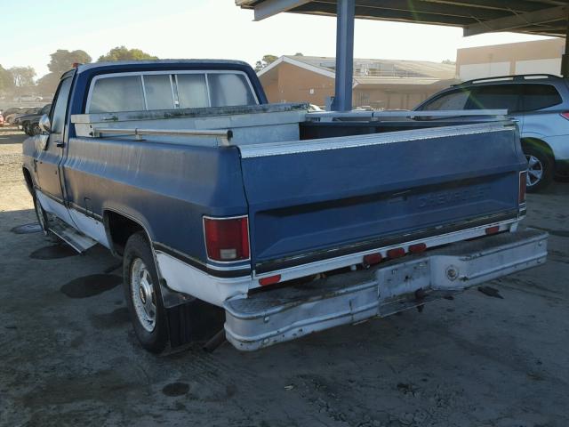 1GCGC24M9BZ142215 - 1981 CHEVROLET C20 BLUE photo 3