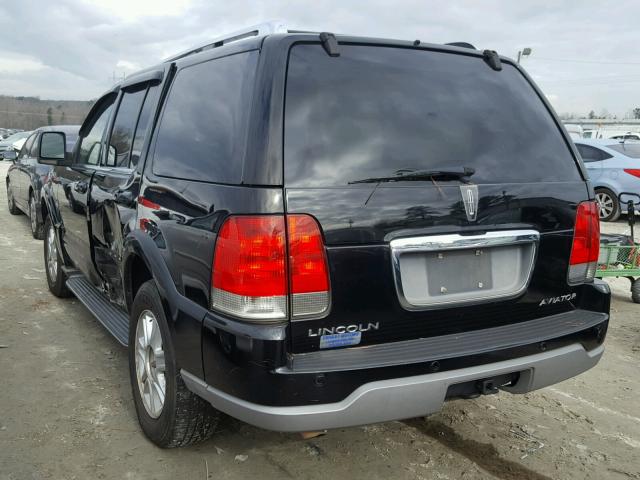 5LMEU68H14ZJ26269 - 2004 LINCOLN AVIATOR BLACK photo 3