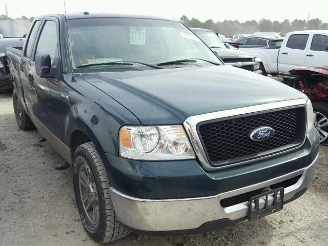 1FTRX12W87NA05227 - 2007 FORD F150 GREEN photo 1