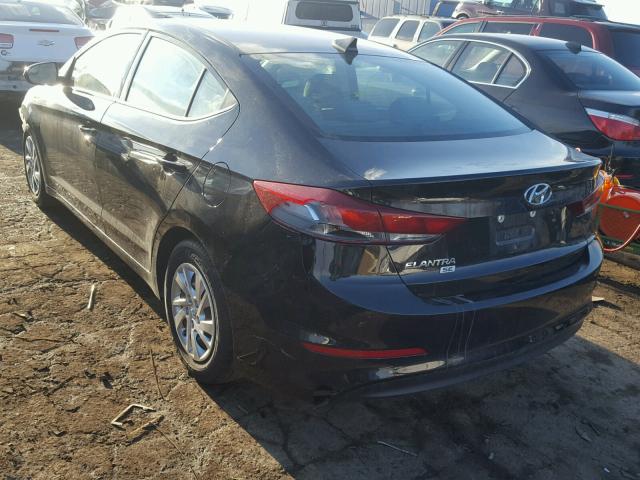 5NPD74LF7HH103872 - 2017 HYUNDAI ELANTRA SE BLACK photo 3