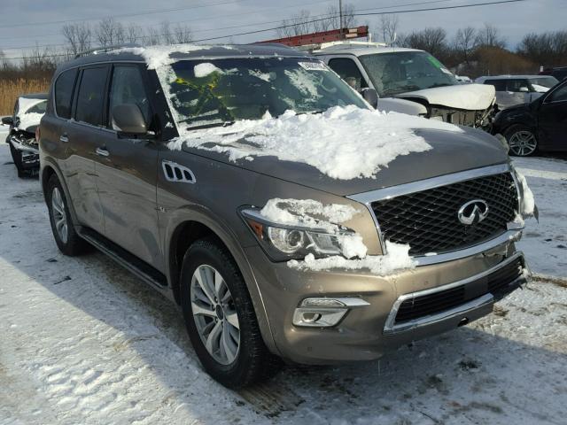 JN8AZ2NE3H9158662 - 2017 INFINITI QX80 BASE TAN photo 1