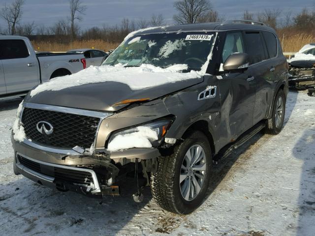 JN8AZ2NE3H9158662 - 2017 INFINITI QX80 BASE TAN photo 2