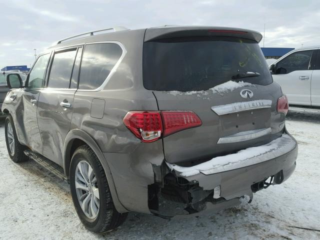 JN8AZ2NE3H9158662 - 2017 INFINITI QX80 BASE TAN photo 3