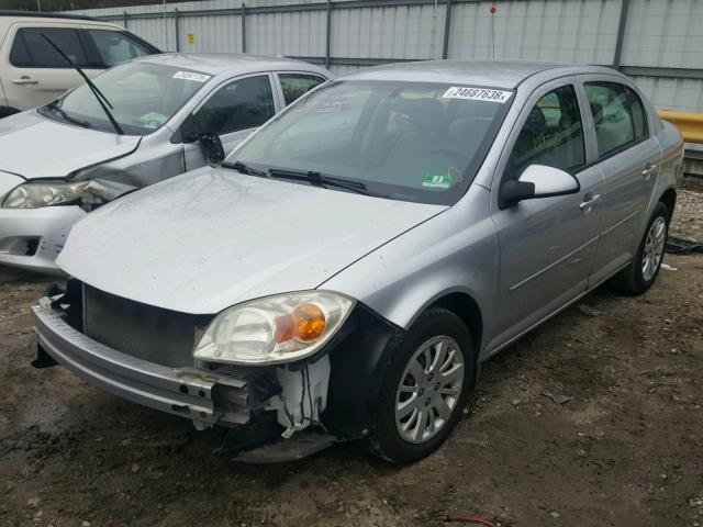 1G1AD5F55A7142502 - 2010 CHEVROLET COBALT 1LT SILVER photo 2