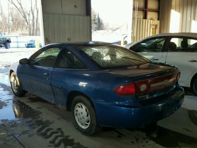 1G1JC12F837294397 - 2003 CHEVROLET CAVALIER BLUE photo 3