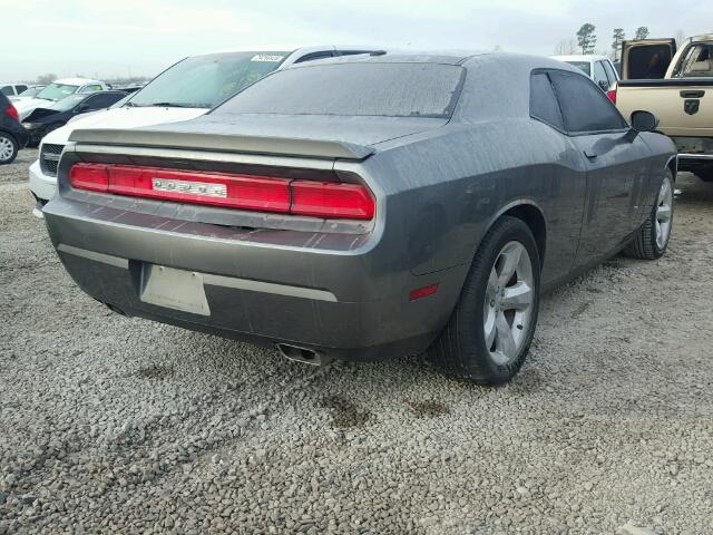 2C3CDYAG7CH134407 - 2012 DODGE CHALLENGER GRAY photo 4