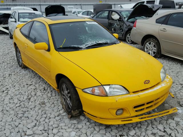 1G1JH12F427443940 - 2002 CHEVROLET CAVALIER L YELLOW photo 1