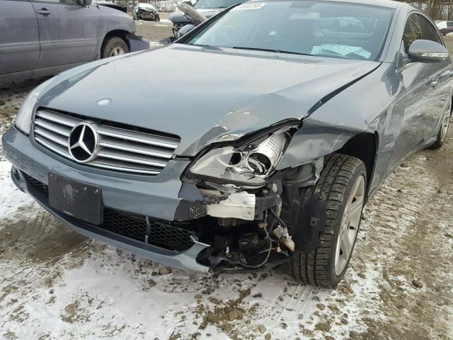 WDDDJ75X46A062488 - 2006 MERCEDES-BENZ CLS 500C BLUE photo 9