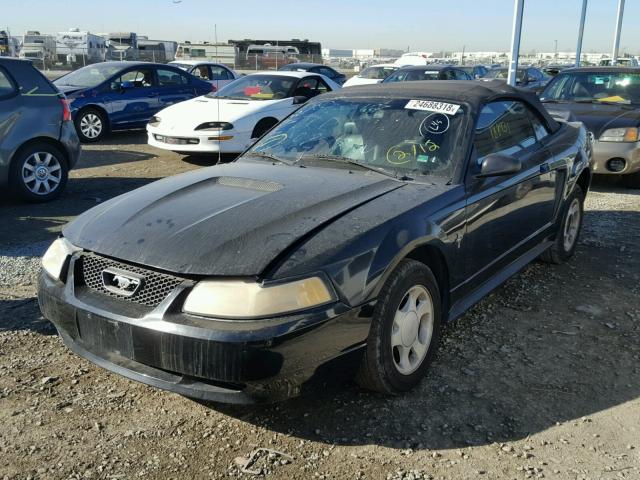 1FAFP4449YF204692 - 2000 FORD MUSTANG BLACK photo 2