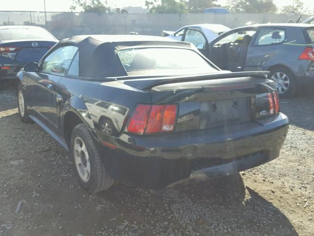 1FAFP4449YF204692 - 2000 FORD MUSTANG BLACK photo 3